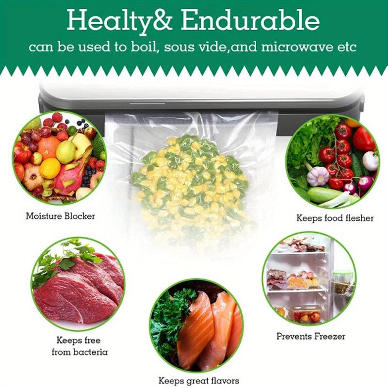 Food Storage Bag, 1 Roll Vacuum Sealed Food Storage Bag, Multipurpose Food Storage Bag, Kitchen Utensils & Gadgets