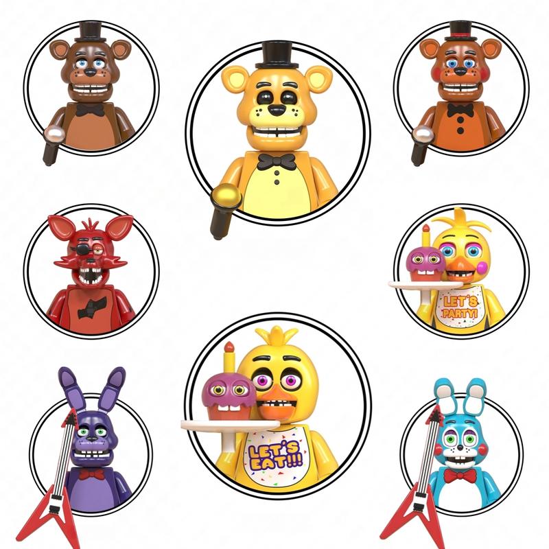 Custom Five Nights at Freddy's FNAF Figures Action Toys,Cake Toppers,Party Supplies,Birthday Gift For Kids