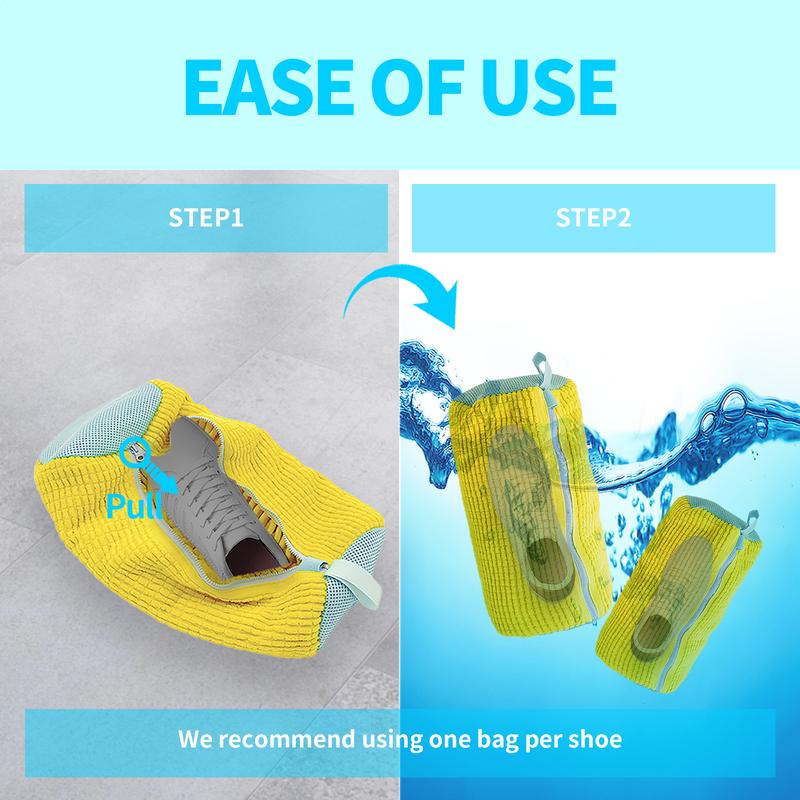 Laundry Shoe Washing Bag for Washing Machine - Protect Your Footwear during the Wash Accessories shoe washing, 2-pcs Set with Gift Box Mesh Accessory