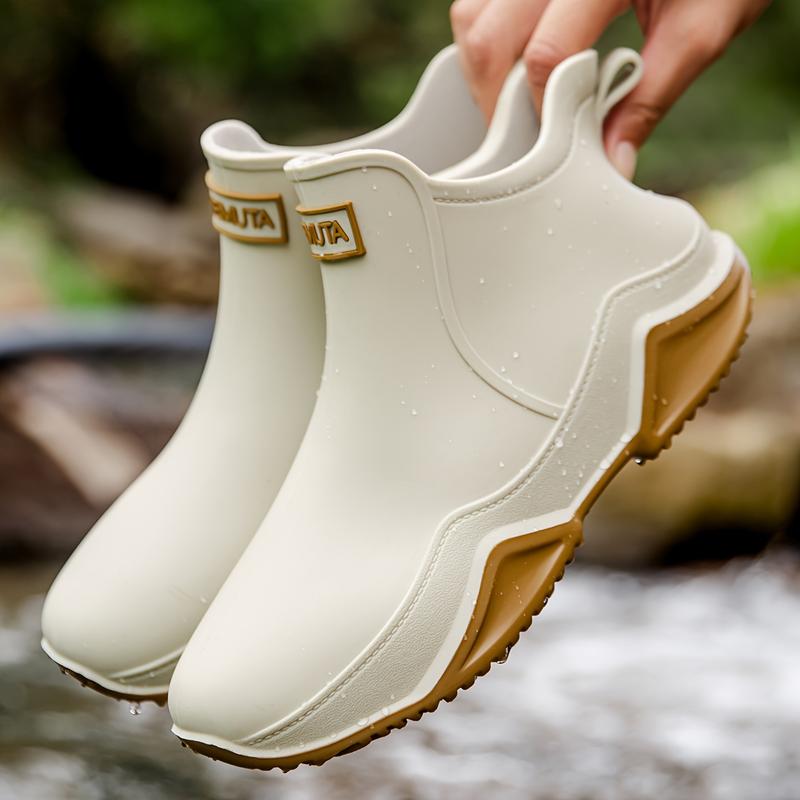 Women's and Men's Fashion Outdoor High Quality Non-Slip Rain Boots, Kitchen Shoes, Eva Sandals, Motorcycle Waterproof Shoes, Rai