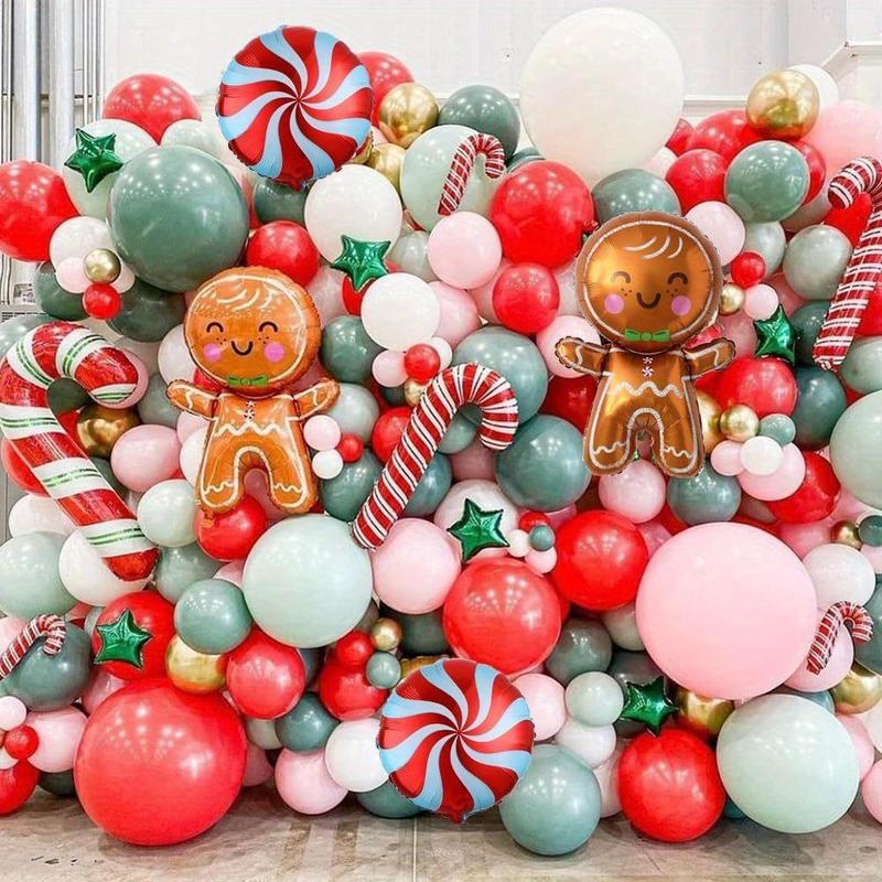 Christmas Balloon Kit, 140pcs set Mixed Color Balloon Set, Party Balloon Garland Arch Kit, Party Decorations for Birthday Wedding Baby Shower