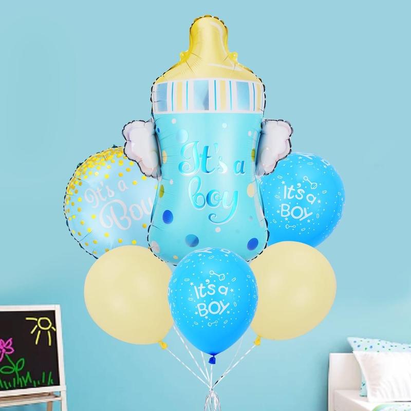 Letter Pattern Baby Bottle Shaped Balloon, 1 Count Feeding Bottle Shaped Balloon For Birthday Valentine's Day Party Decor Supply, Mean Girls Decorations