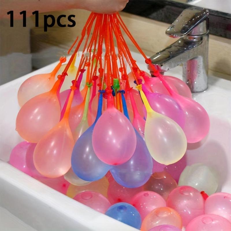 Random Color Water Balloon, 111pcs Quick Injection Water Balloons, Party Supplies for Wedding Birthday, Festive & Party Supplies, Halloween Decor