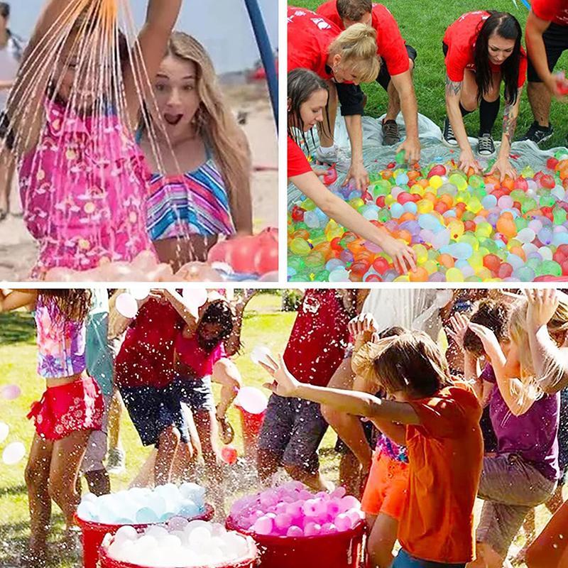 Multicolor Quick Fill & Self Sealing Water Balloon, 592pcs set Outdoor Garden Yard Interactive Games for Kids, Holiday Party Game Supplies