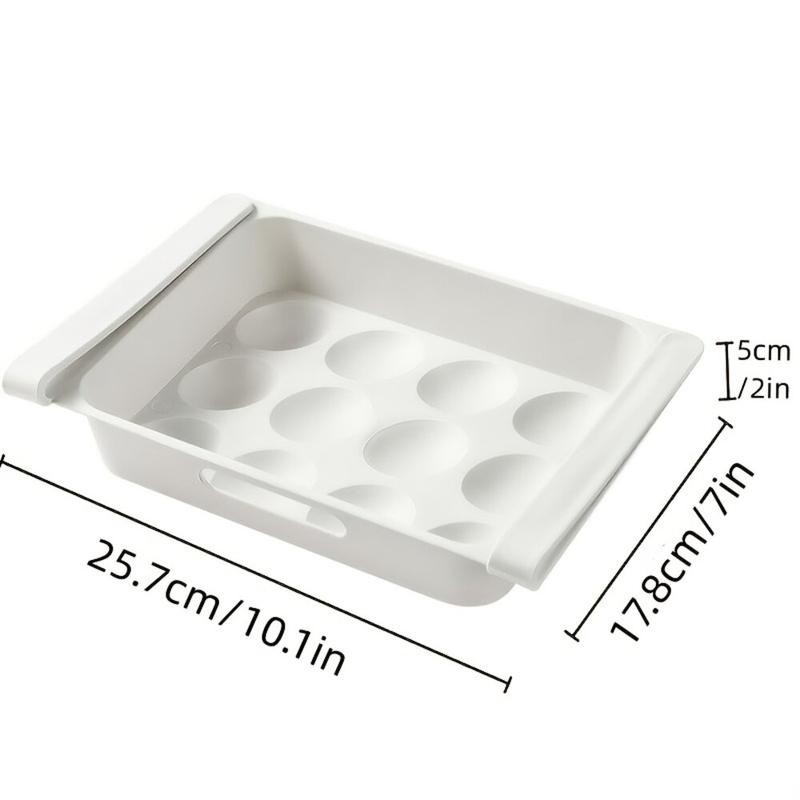 Refrigerator Drawer Egg Storage Rack, 1 Count Multi-grid Egg Organizer, Egg Storage Holder For Home Kitchen Use