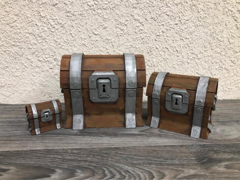 Loot Chest Fortnite Battle Royale 3D Printed Toy Bank Cake Topper