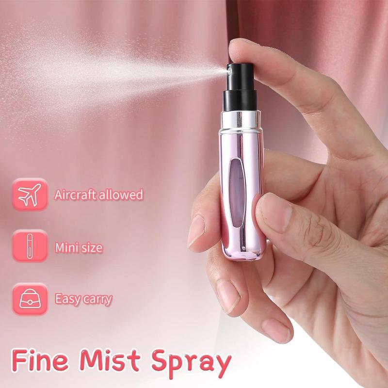 2 pack Mini Perfume Travel Refillable Bottles-5ml Portable Atomizer Sprayer,Empty Pump Container for Traveling and Outgoing