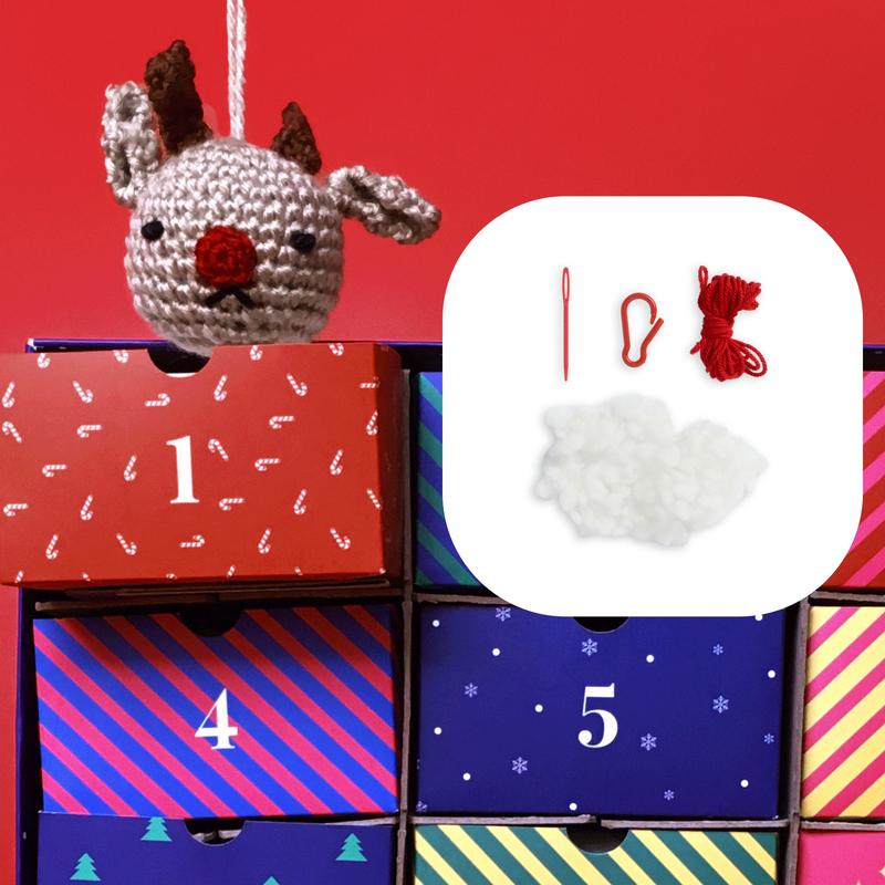 Red Heart Advent Calendar Kit - Perfect Gift for the Holidays