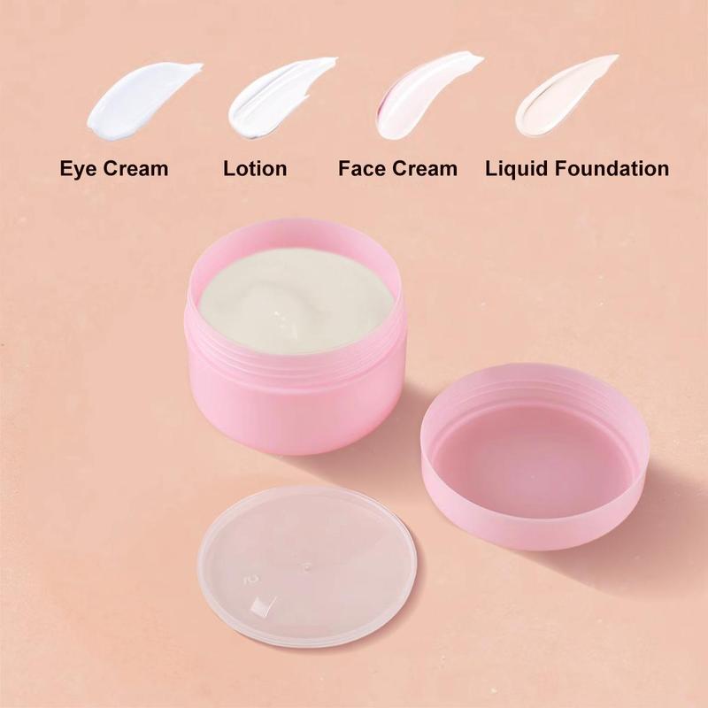 5pcs Empty Travel Cosmetic Jar, Makeup Container Bottle, Travel Makeup Face Cream Lotion Storage Box