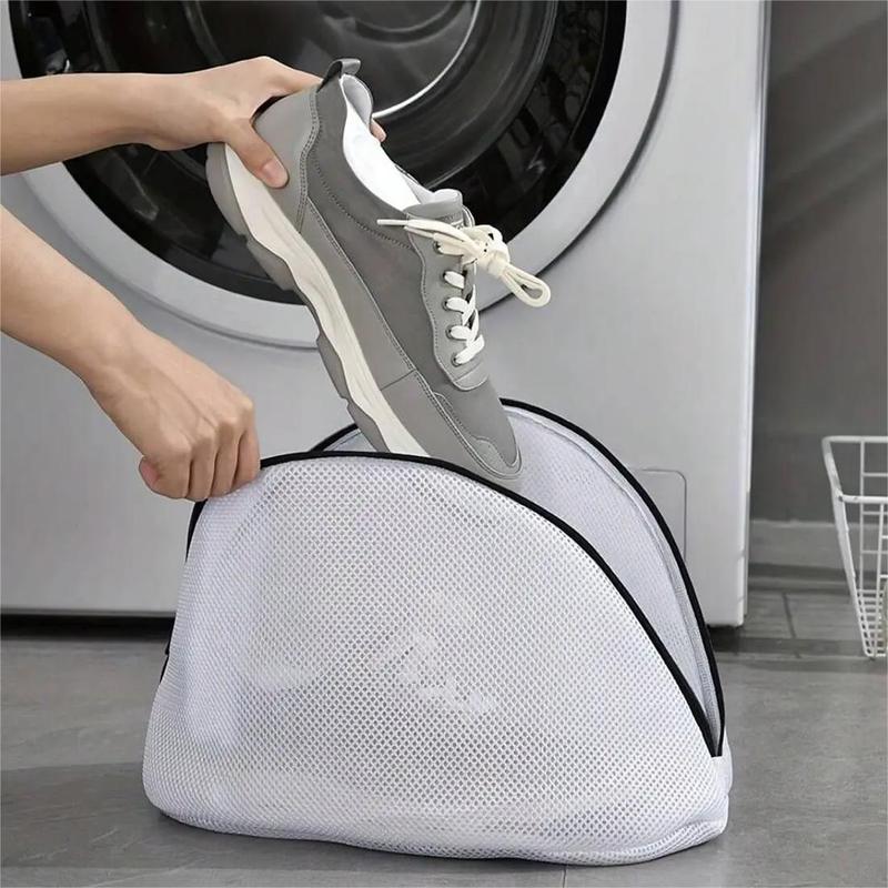 Mesh Laundry Bag for Shoes & Sneaker, 1 Count Travel Shoe Bag for Washing Machine, Shoe Laundry Bag with Zipper for Bra, Lingerie, Stocking