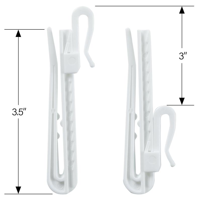 TWOPAGES Adjustable Plastic Pin Hooks 32Pcs Easy Installation Non-Damage Wall Hanging Solution Organiser Hangable Hangers