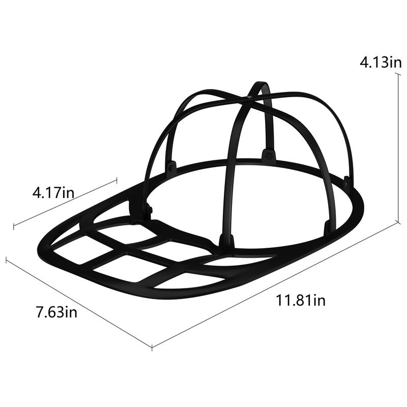 Hat Washer Cage for Baseball Caps, Sturdy Cleaning Protector with Frame Cage and Laundry Bag, Washing Machine Safe Hat Cleaner and Organizer, Suitable for Adult and Kids' Caps - 1-Pack