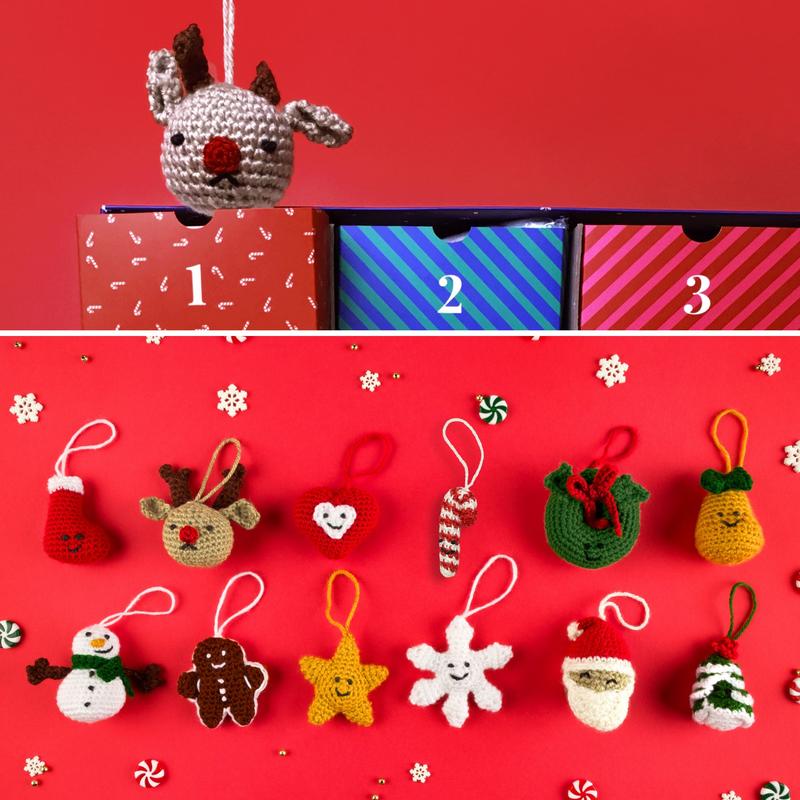 Red Heart Advent Calendar Kit - Perfect Gift for the Holidays