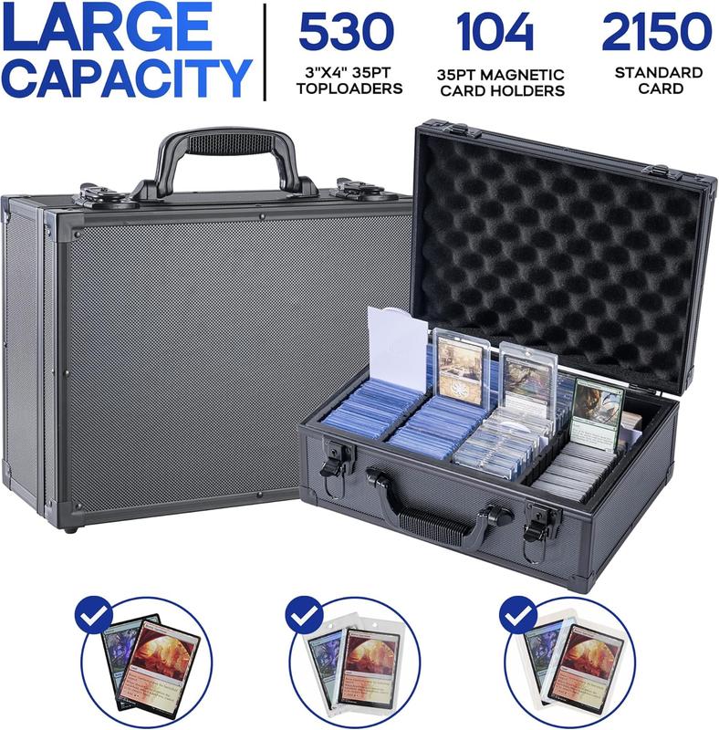 Toploaders Storage Box,Holds 530 Top Loader,Trading Card Storage Box for 3