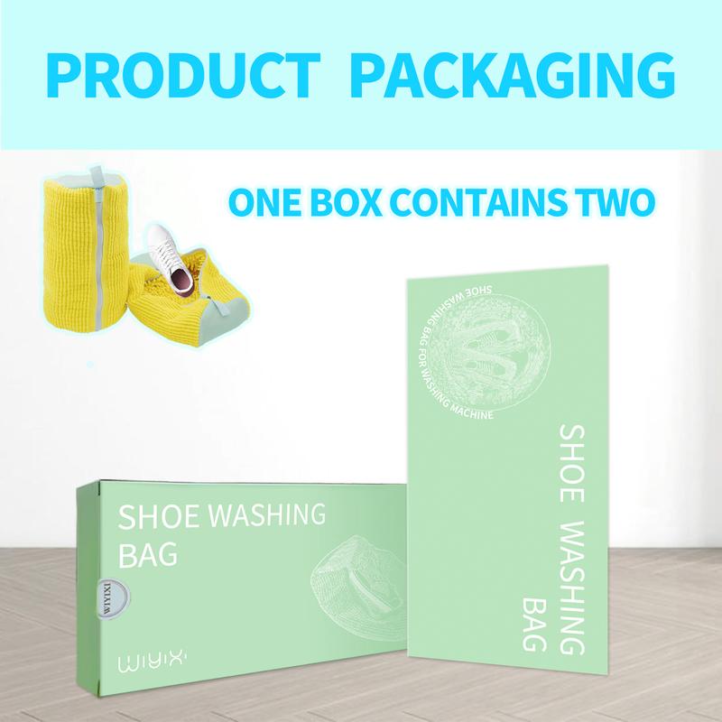 Laundry Shoe Washing Bag for Washing Machine - Protect Your Footwear during the Wash Accessories shoe washing, 2-pcs Set with Gift Box Mesh Accessory