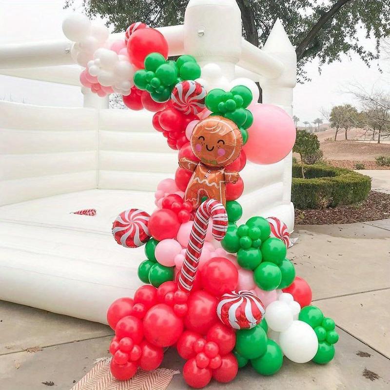 Christmas Balloon Kit, 140pcs set Mixed Color Balloon Set, Party Balloon Garland Arch Kit, Party Decorations for Birthday Wedding Baby Shower