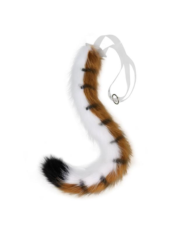 Cute Fluffy Plush Tiger Ear Design Headband & Tail Hair Accessories Set, Cute Hair Accessories for Women & Girls, Fashion Hair Accessories for Party, Daily Cosplay Decor