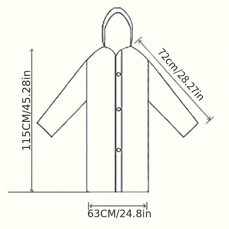 Reusable Hooded Raincoat, Lightweight Waterproof Rain Gear, Women's Outdoor Clothing for Hiking, Camping, Cycling, Running, Climbing