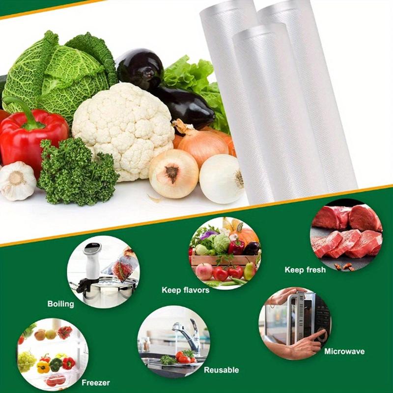 Food Storage Bag, 1 Roll Vacuum Sealed Food Storage Bag, Multipurpose Food Storage Bag, Kitchen Utensils & Gadgets