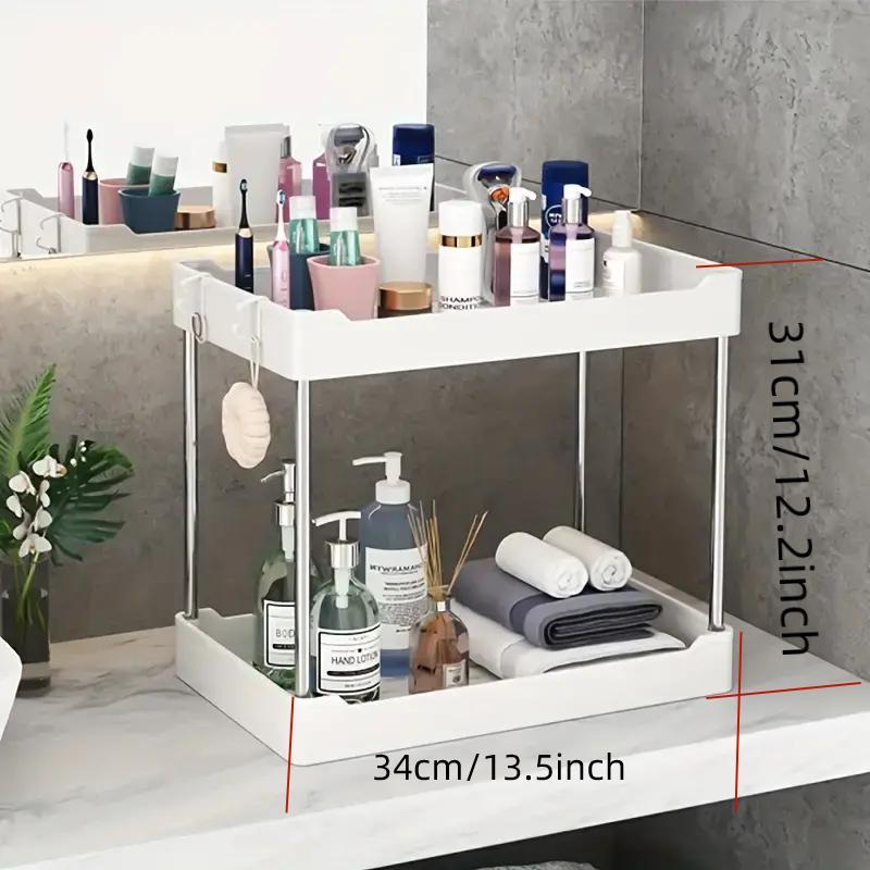 Under Sink Storage Box, 2 Tier Multi-purpose Organizer, Kitchen Sink Organizer, Room Decor