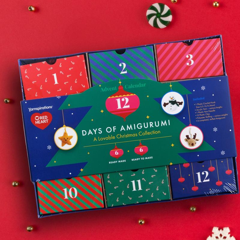 Red Heart Advent Calendar Kit - Perfect Gift for the Holidays