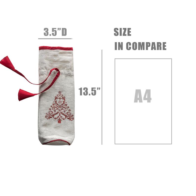 Hulala Christmas Tree Wine Gift Bag Cover