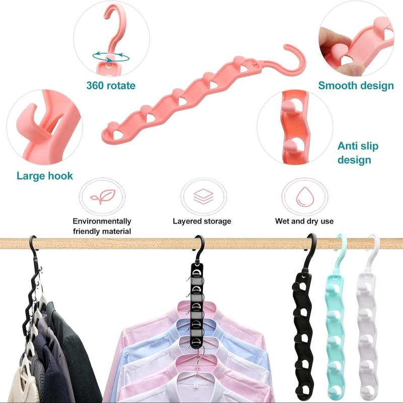 Rotatable Clothes Hanger, Clothes Hanger, Space Saving Clothes Hanger, Clothes Organizer for Home, Bedroom, Wardrobe, Closet, Bedroom Decor