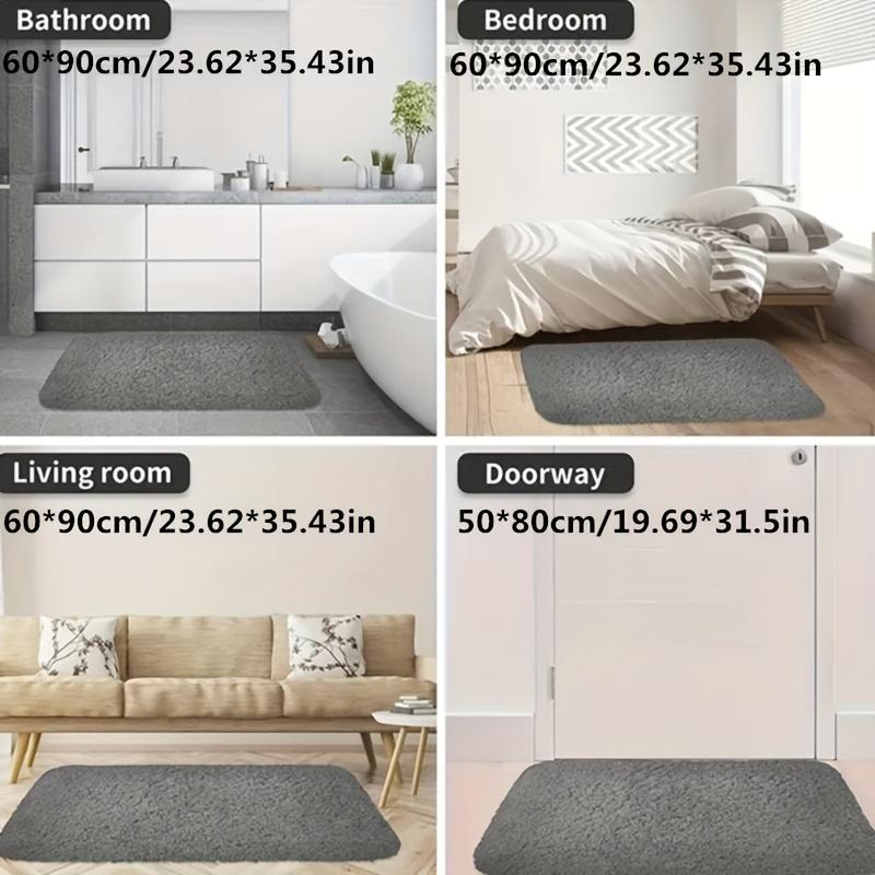 1pc Premium Plush Bathtub Rug - Super Soft, Absorbent, Non-Slip, Fade Resistant, Comfortable, and Mildew-Resistant Bathroom Floor Mat - Ideal Bathroom Accessories and Home Decor for a Safe and Cozy Bathroom Experience