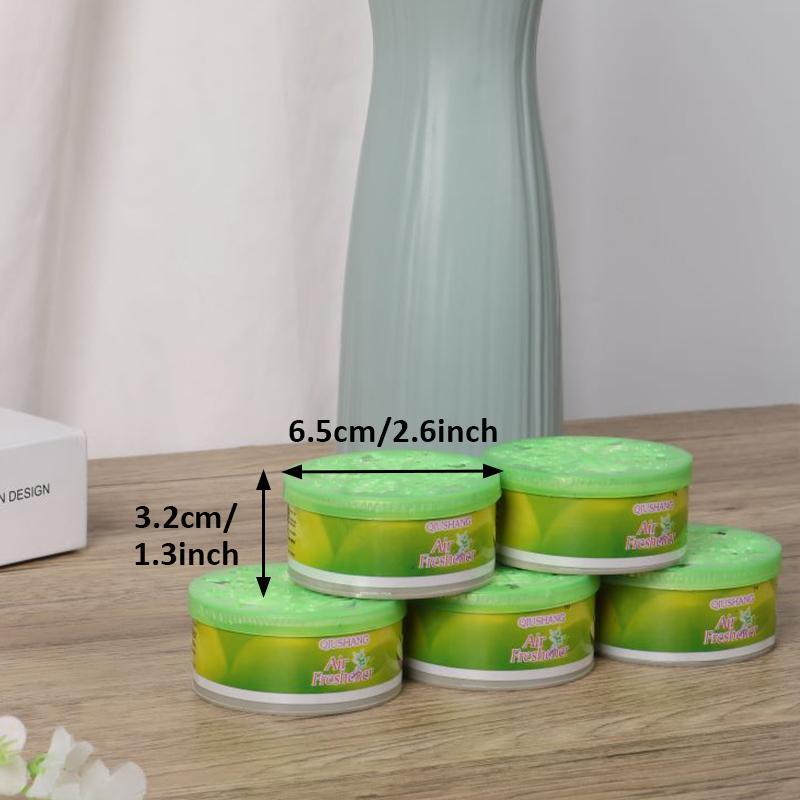 60g Solid Air Freshener (5pcs), Toilet Bathroom Deodorant, Car and Household Aromatherapy Closet Fragrance