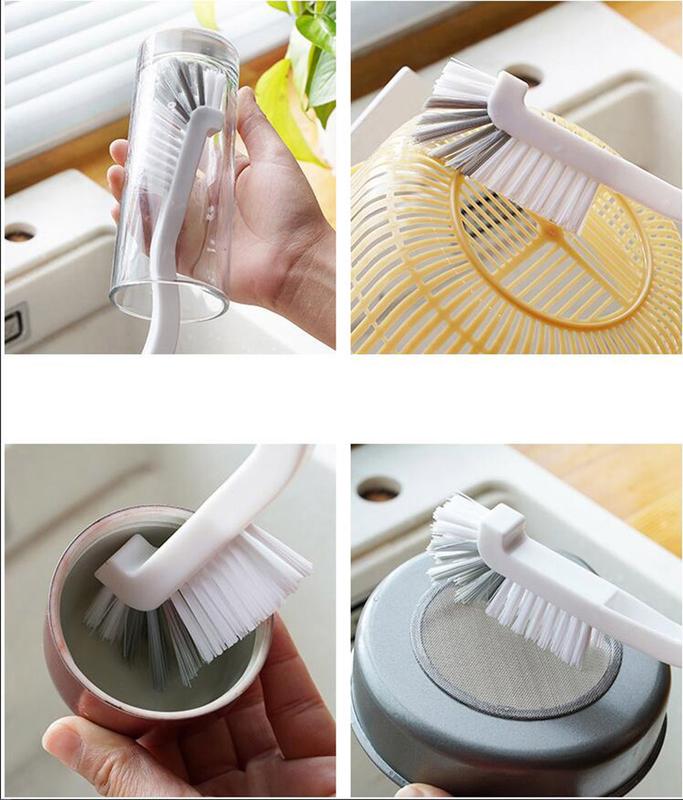 Household kitchen cleaning brush set cup Toilet  brush  Wire