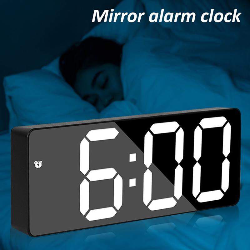 Personalized Gifts, Digital Alarm Clock LED Display Electronic Clocks 6.3