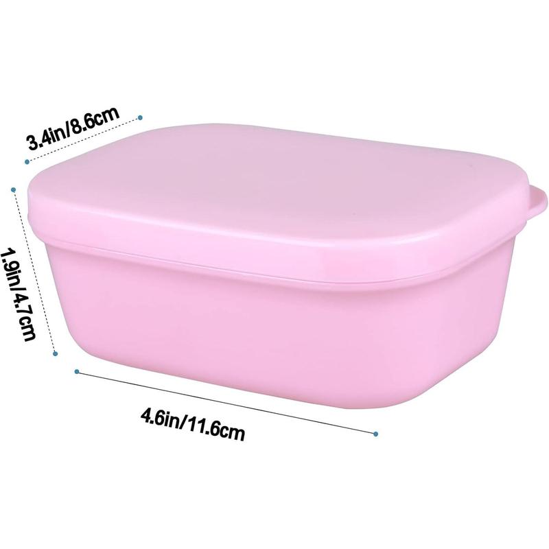 Soap Travel Container Portable Soap Case Leakproof Soap Box Soap Saver Dish Soap Bar Holder for Camping, Outdoor, Bathroom, Shower, Gym, Hiking (2count-Pink, Green)