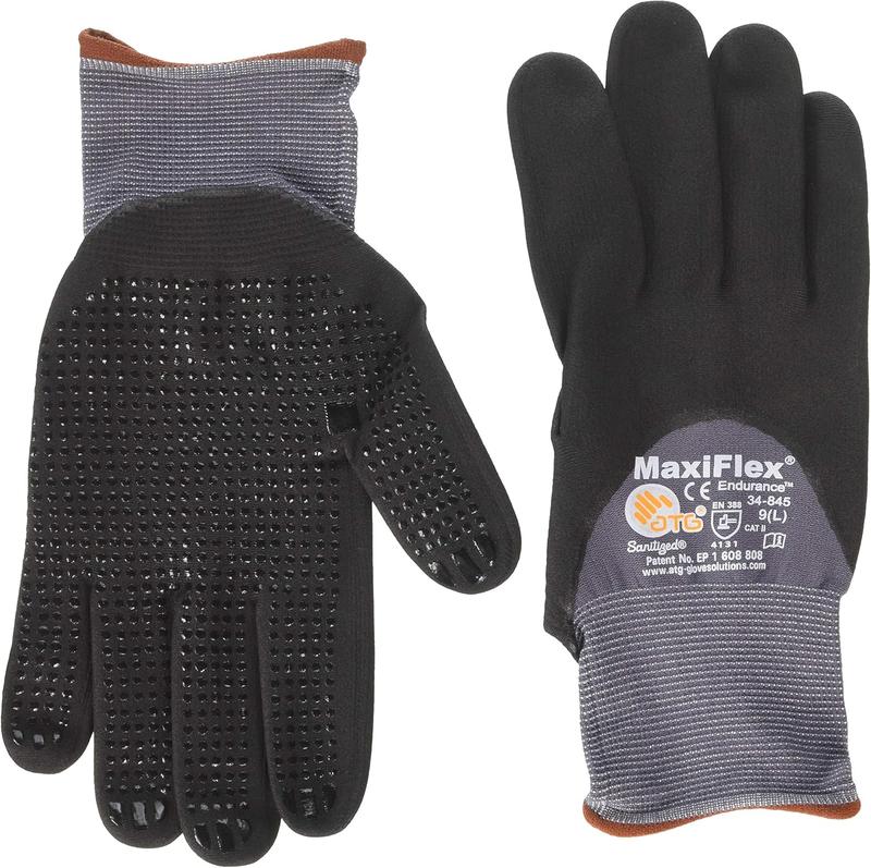 MaxiFlex Pro Grip Gloves 34-874 844 - 12-Pack Nitrile-Coated Gloves for Precision Handling, Tough Jobs, and Industrial Work in Spain