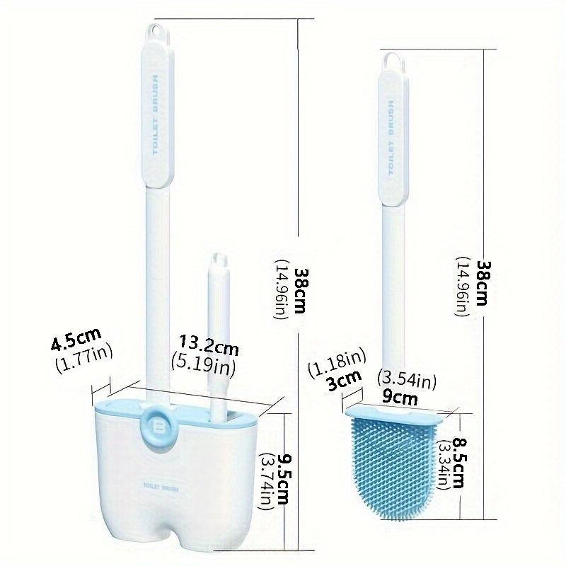 Toilet Brush Set, 1 Set Household No Dead Angle Cleaning Brush, Toilet Long Handle Detachable Cleaning Brush for  Bathroom Cleaning Tool