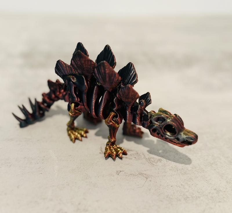 Dino Skeletons - Multicolored Variations- Desk Ornament - Gift Idea - 3D Printed