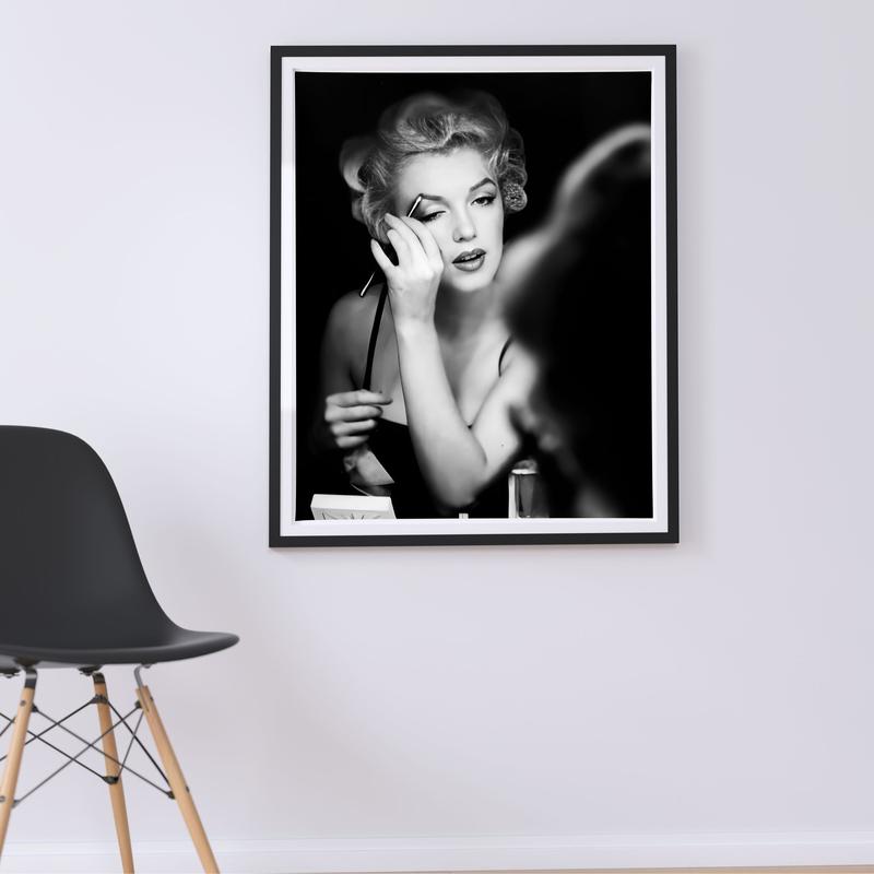 Marilyn Monroe Poster, Black And White, Marilyn Monroe Print, Fashion Photography, Beauty Room Decor, Old Hollywood Print