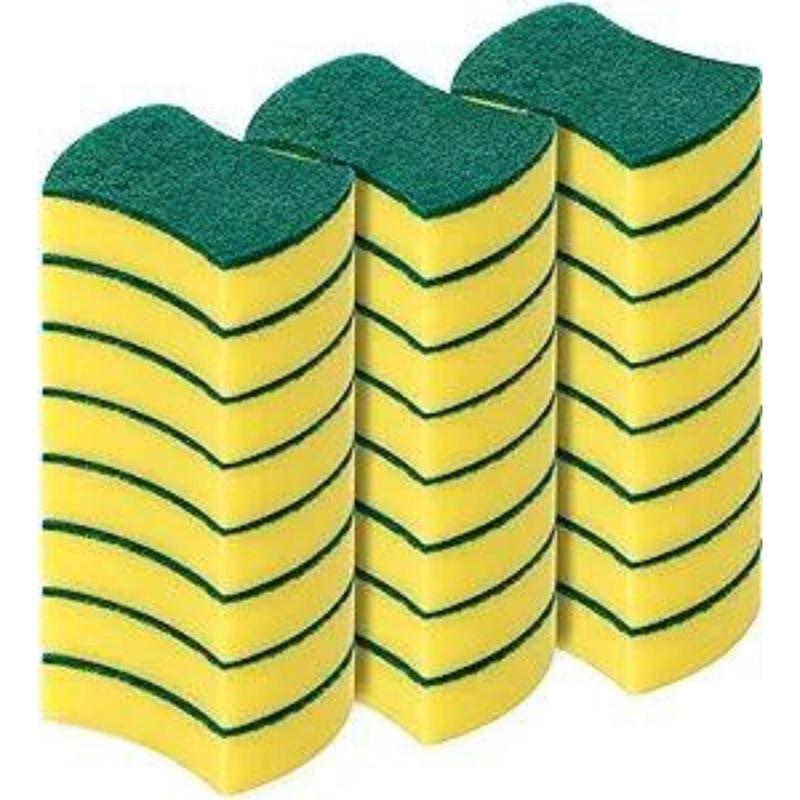 Limited time deal-Kitchen Cleaning Sponges,24 Pack Eco Non-Scratch for Dish, Scrub Sponges