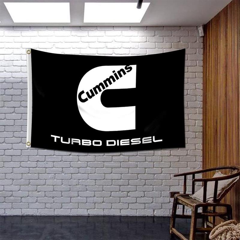 Flag For Cummins Banner Flag Tapestry 40x60 IN For Outdoor Room Man Cave, Room Flags Accessories For Gaming Walls