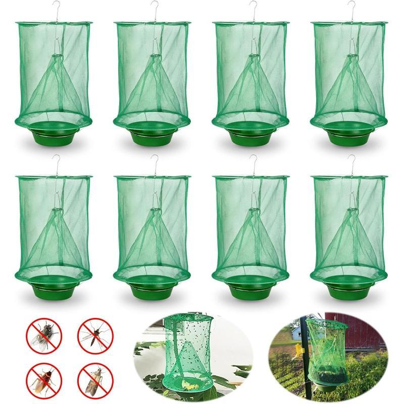 8-Pack Outdoor Fly Traps – Effective Fly Catchers for Farms, Stables, & Gardens