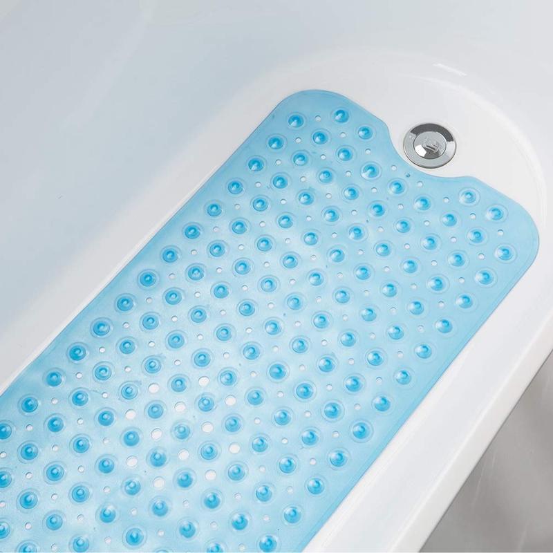 AmazerBath Non Slip Bathtub Mat, 40 x 16 Inches Bath Mat for Tub, Non Slip Shower Mats with Suction Cups and Drain Holes Cover, Bath Tub Mats for Elderly & Kids