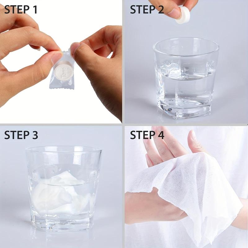 Disposable Compressed Face Towel, 1 Set Wipe Hands Compressed Bathroom Portable Mini Compressed Tissue, Face Towel Wash Cloth for Home Office Use