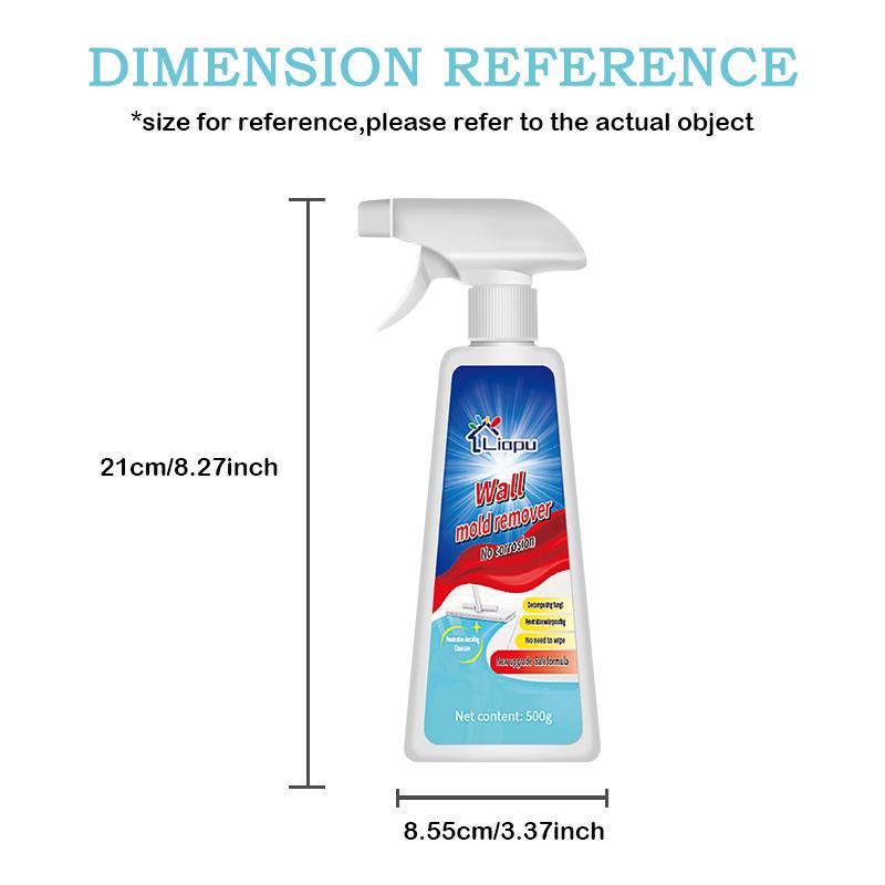 Quick Foam Mold Remover for Kitchen Bathroom Household Mold Remover Spray for removing all kinds of mold and mildew（500g）