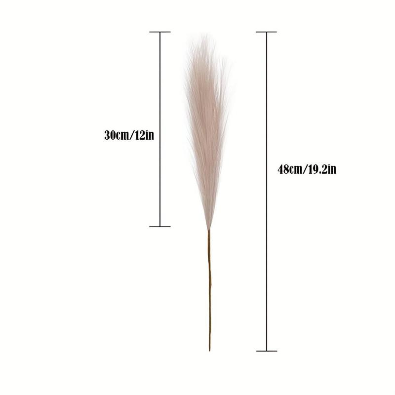 Artificial Pampas Grass without Vase, 10pcs set Fake Cortaderia Selloana, Decorative Plants for Home Kitchen Garden Party Photographing Flower Arrangement Vase Decor