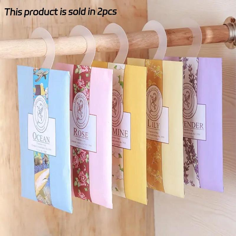 Wardrobe Scented Aromatherapy Bags, 2 5 Counts Hanging Air Freshening Bags, Scent Air Freshener, Mother's Day Gift, Fragrance Decoration for Bedroom & Living Room & Car, Essential Items for Home, Fall Decor, Room Decor