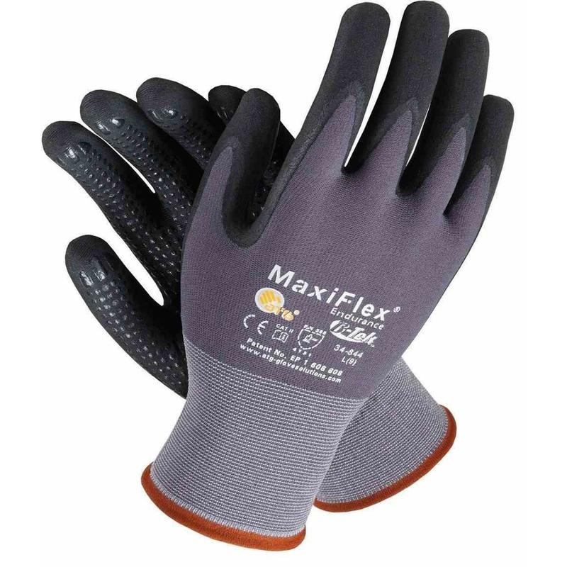 MaxiFlex Pro Grip Gloves 34-874 844 - 12-Pack Nitrile-Coated Gloves for Precision Handling, Tough Jobs, and Industrial Work in Spain