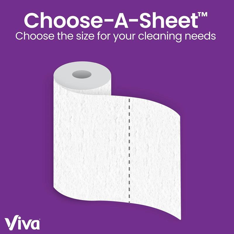 Viva Signature Cloth Paper Towels, 6 Double Rolls Cleaning Pack