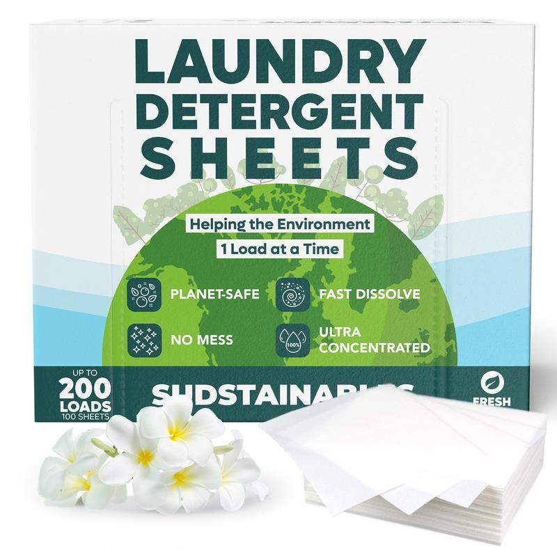 Laundry Detergent Sheets (100 sheets 200 loads)