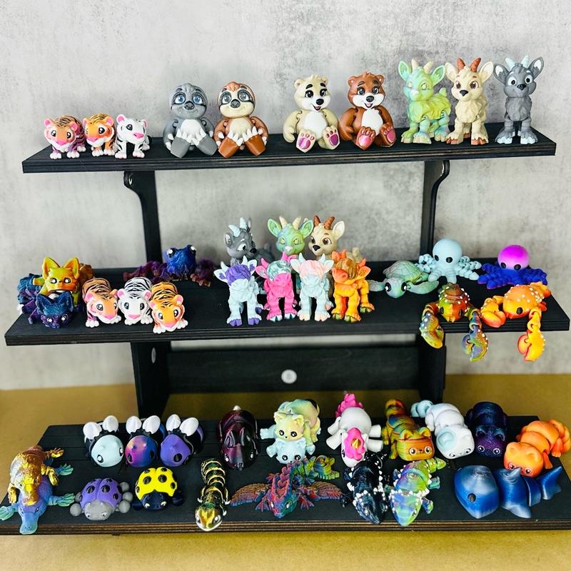 Minis 3D Printed - Fully Articulated - Multicolored Variations - Desk Ornament