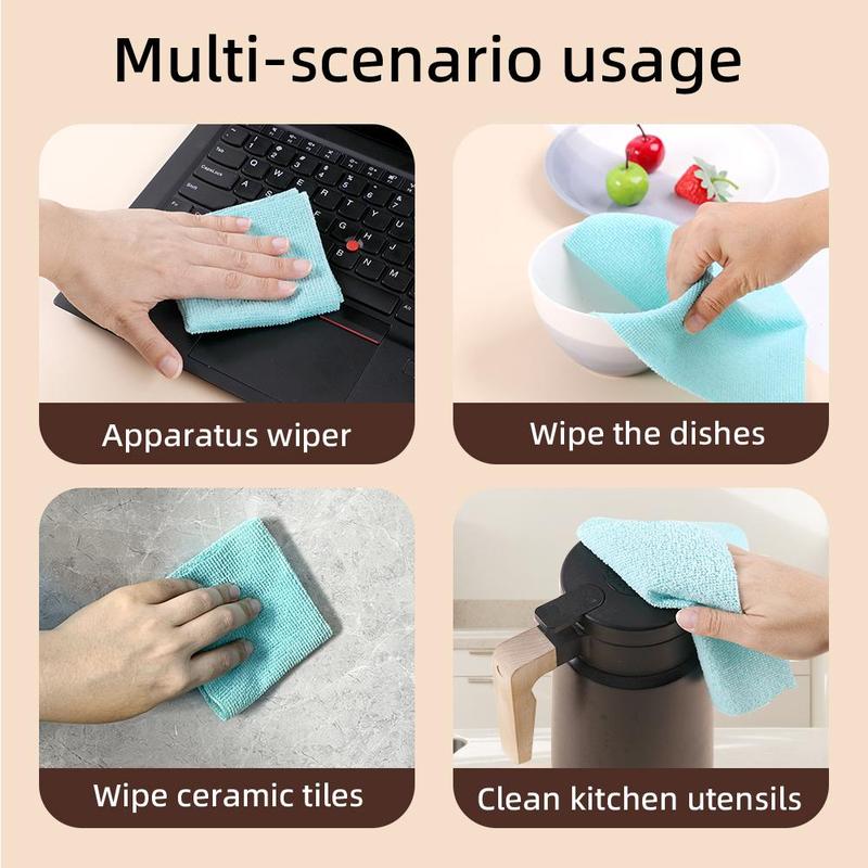 Fiber Cleaning Cloth, 20pcs box Absorbent Washcloth, Household Cleaning Cloth, Kitchen Cleaning Tool for Home Dormitory Bathroom Car