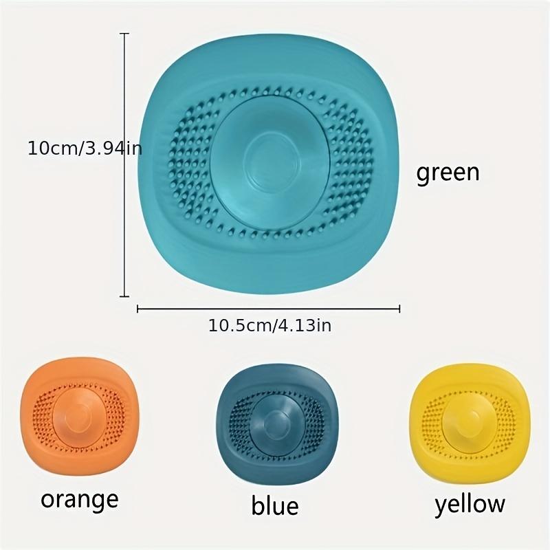 Silicone Sink Drain Hair Catcher, 1 2pcs Press Type Kitchen Sink Drain Filter, Anti-clogging Sink Drain Hair Stopper, Bathroom Gadgets, Sink Accessories, Bathroom Supplies